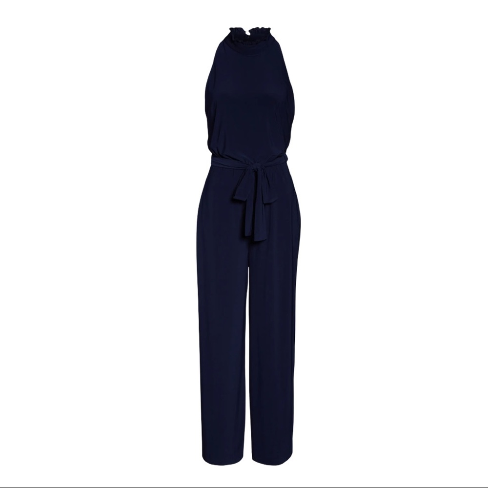 NWT Vince Camuto Ruffle Collar Jumpsuit 2P - Picture 3 of 5